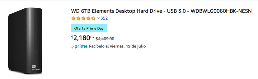 disco duro prime day oferta