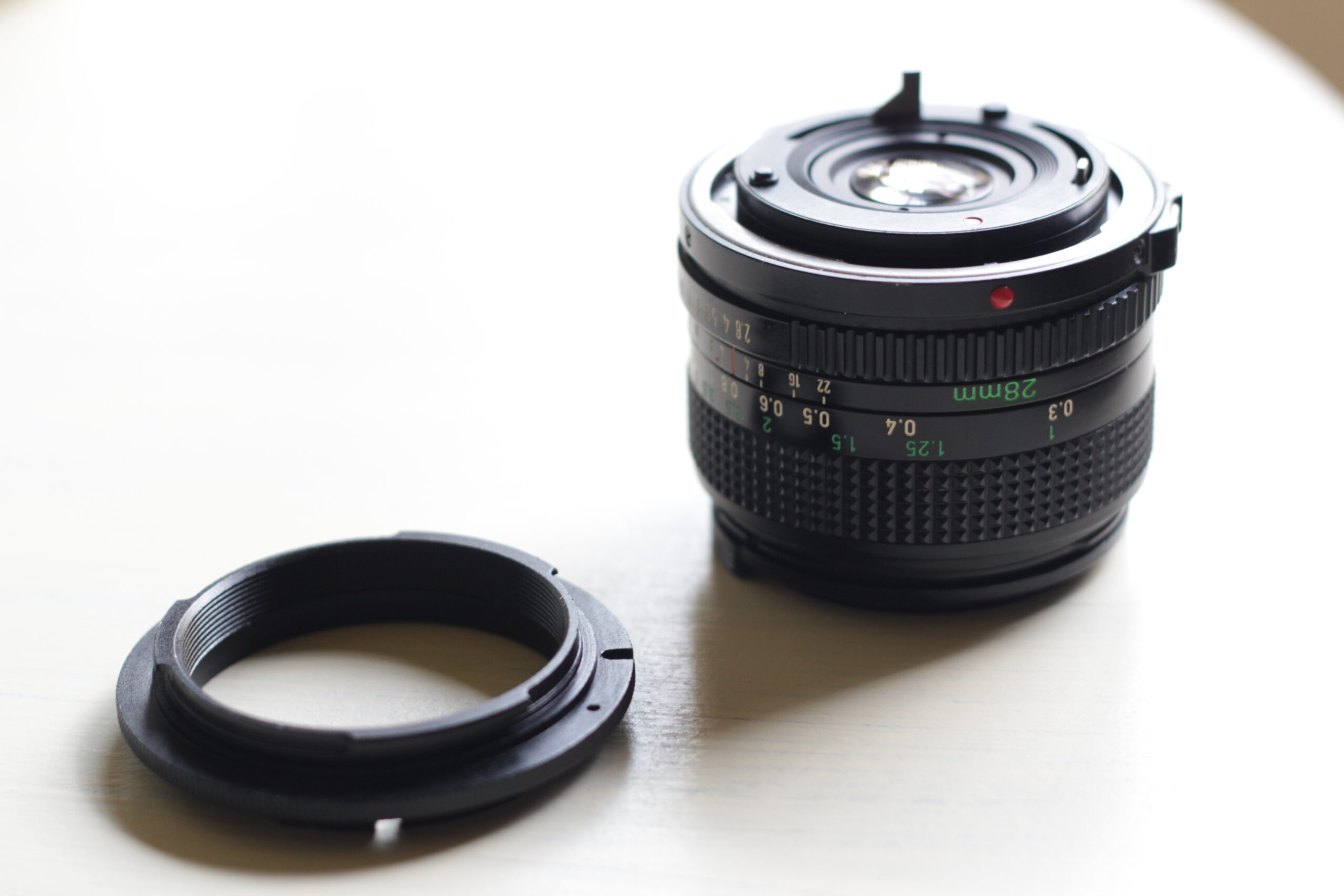 Gobe con Vidrio óptico EF/EF-S Adaptador de Lente Compatible para Lentes Canon FD y cuerpos de cámara Canon EOS